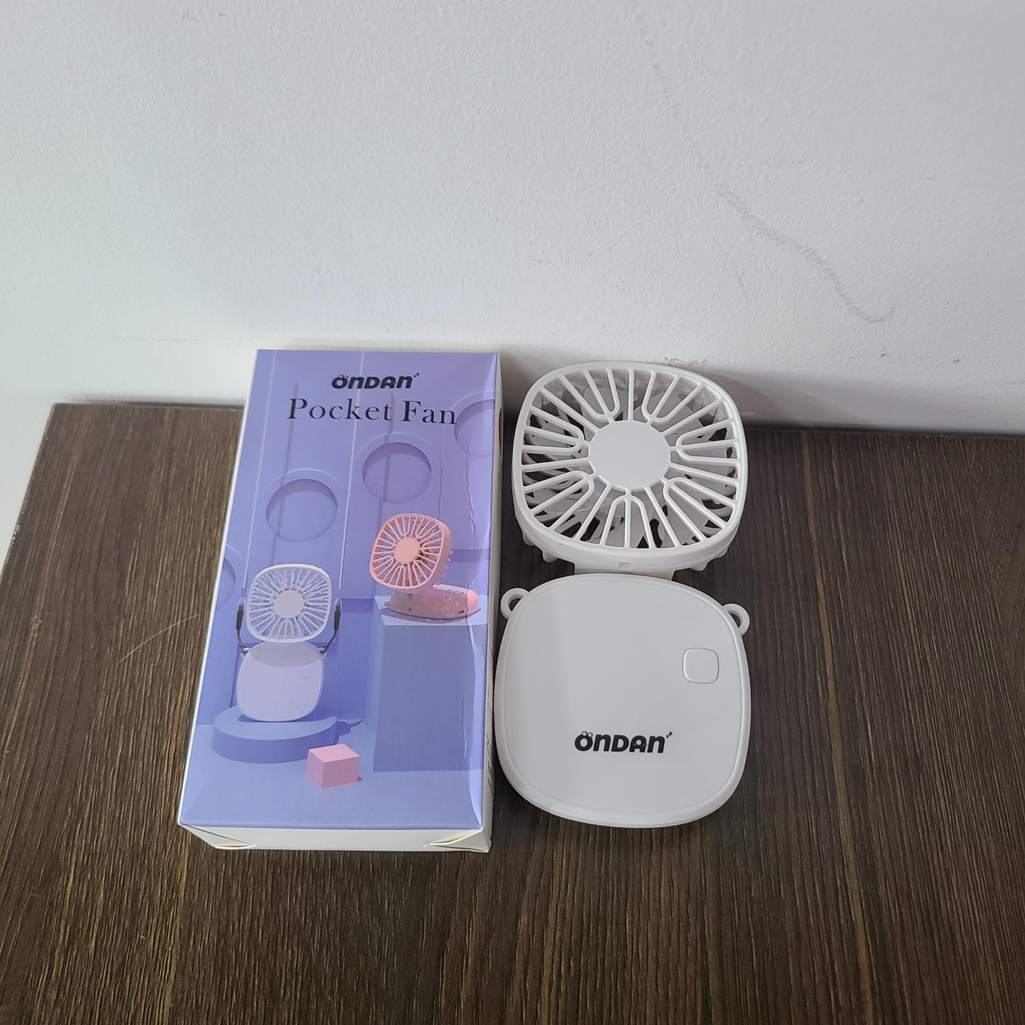 ONDAN Electric Portable Fan to Bring You a Cool Experience in Hot Summer, Elegant White