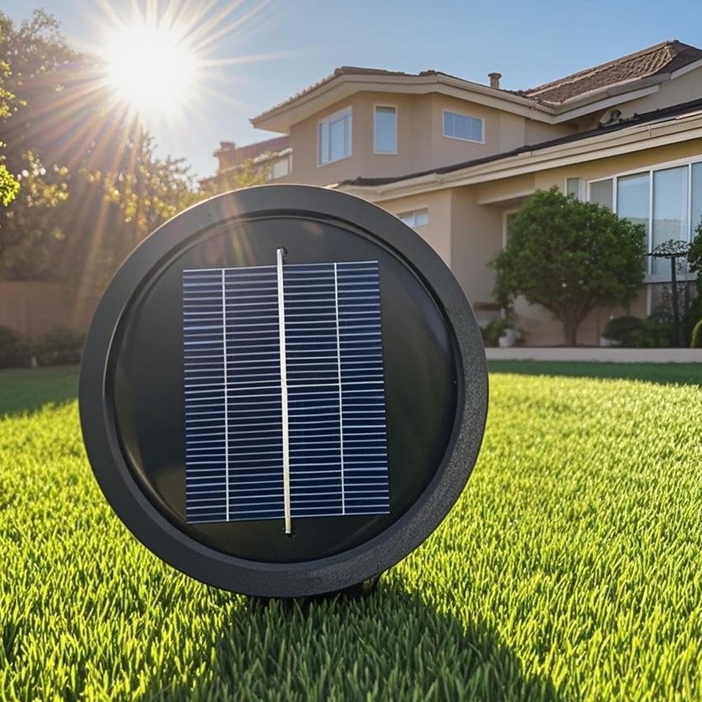 TAKE ME Solar Lantern Replacement Top 3.2 Inch - Upgraded Bright LED, Waterproof Solar Light Cover with High-Efficiency Panel - Fits Outdoor Garden