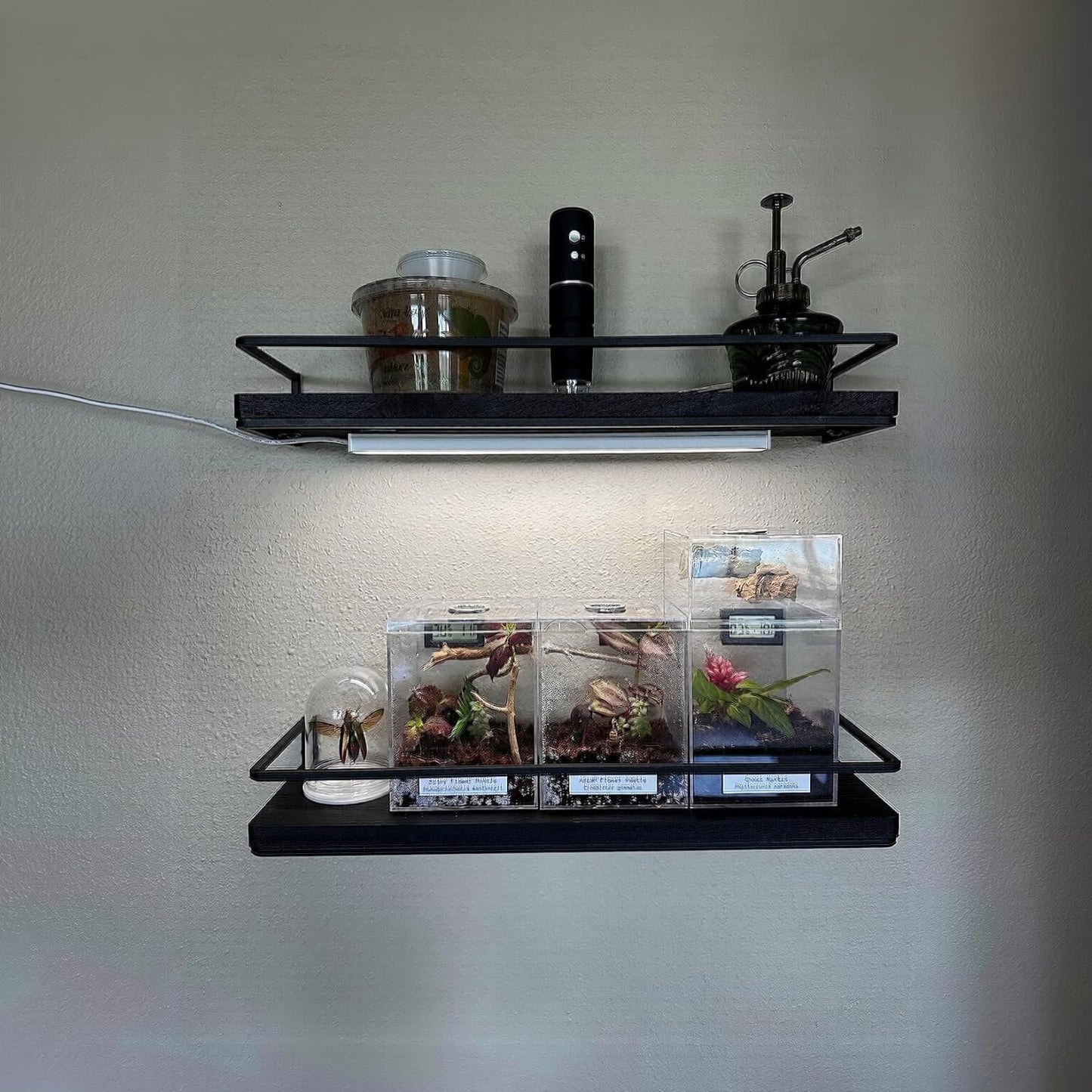 ASOKO Under Cabinet Led Lighting, 12 Inch Light Strip Bar, Daylight White 5000K Dimmable Plug in USB Light, Small Thin Led Under Counter Lighting