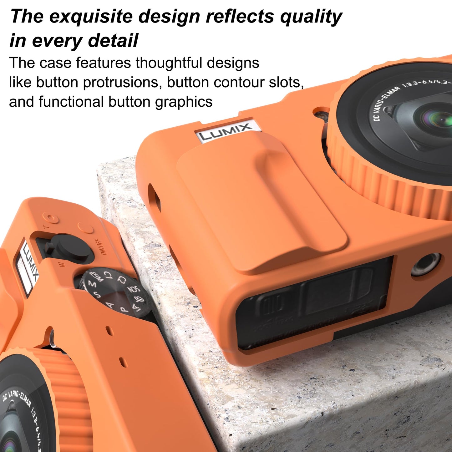 TUOOUT Silicone Case for Panasonic LUMIX ZS99 Digital Camera with with Removable Lens Cover and Screen Protector and a Lanyard for Panasonic LUMIX