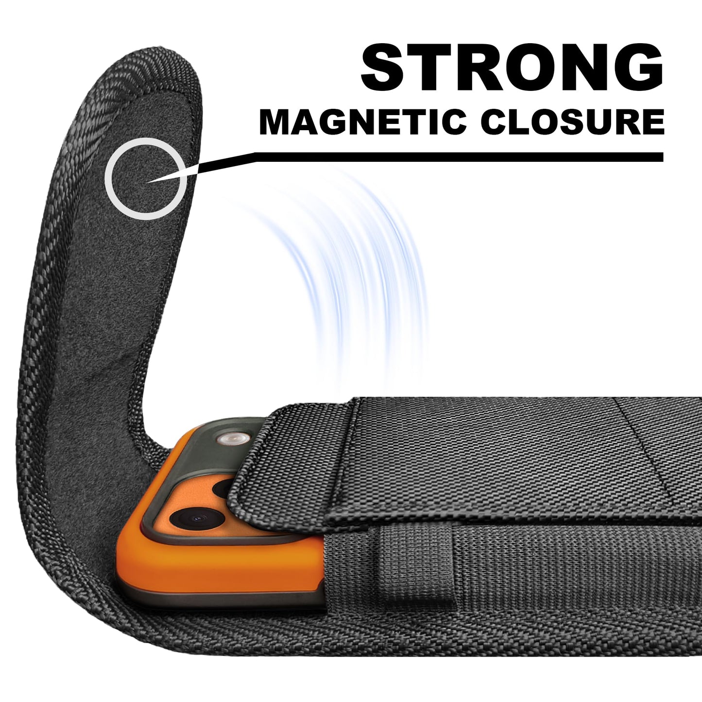 DeBin Nylon Holster for Samsung Galaxy A12, A13, A16, A17, A26, A32, A35, A36, A53, A54, A56 5G, [Magnetic Closure] Cell Phone Belt Holder Case