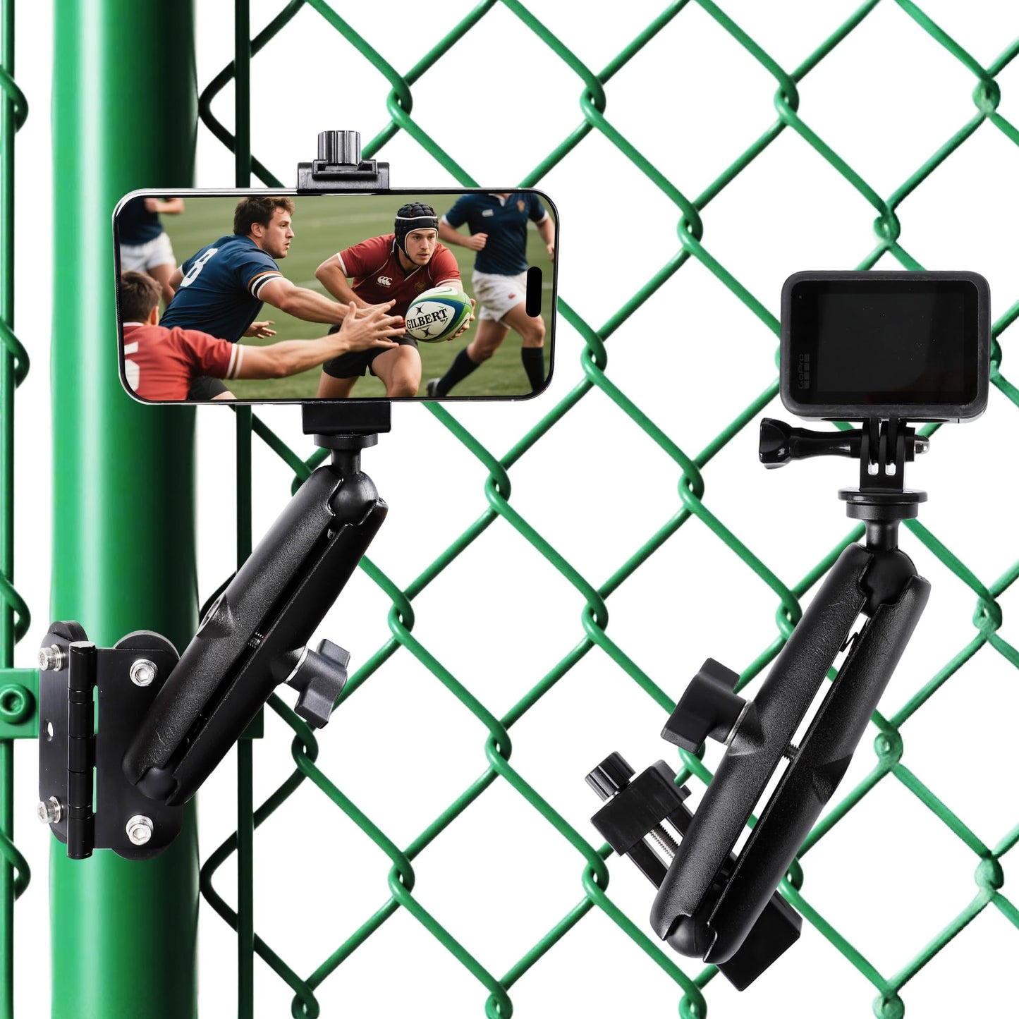 Magnetic Fence Mount - Post Mount+Fence Clip Kit for Mevo Start, GoPro, iPhone,Camera/Phone Stands Suitable for Metal cylinders and Fences,for