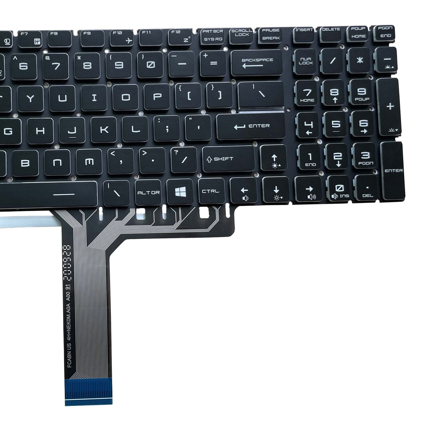 New Laptop Keyboard for MSI GE62 GS60 GS70 GS72 GE72 GT72 MS-1772 MS-16u6 Part Number V143422AK1 19000184 Black Frameless with Backlight US Layout