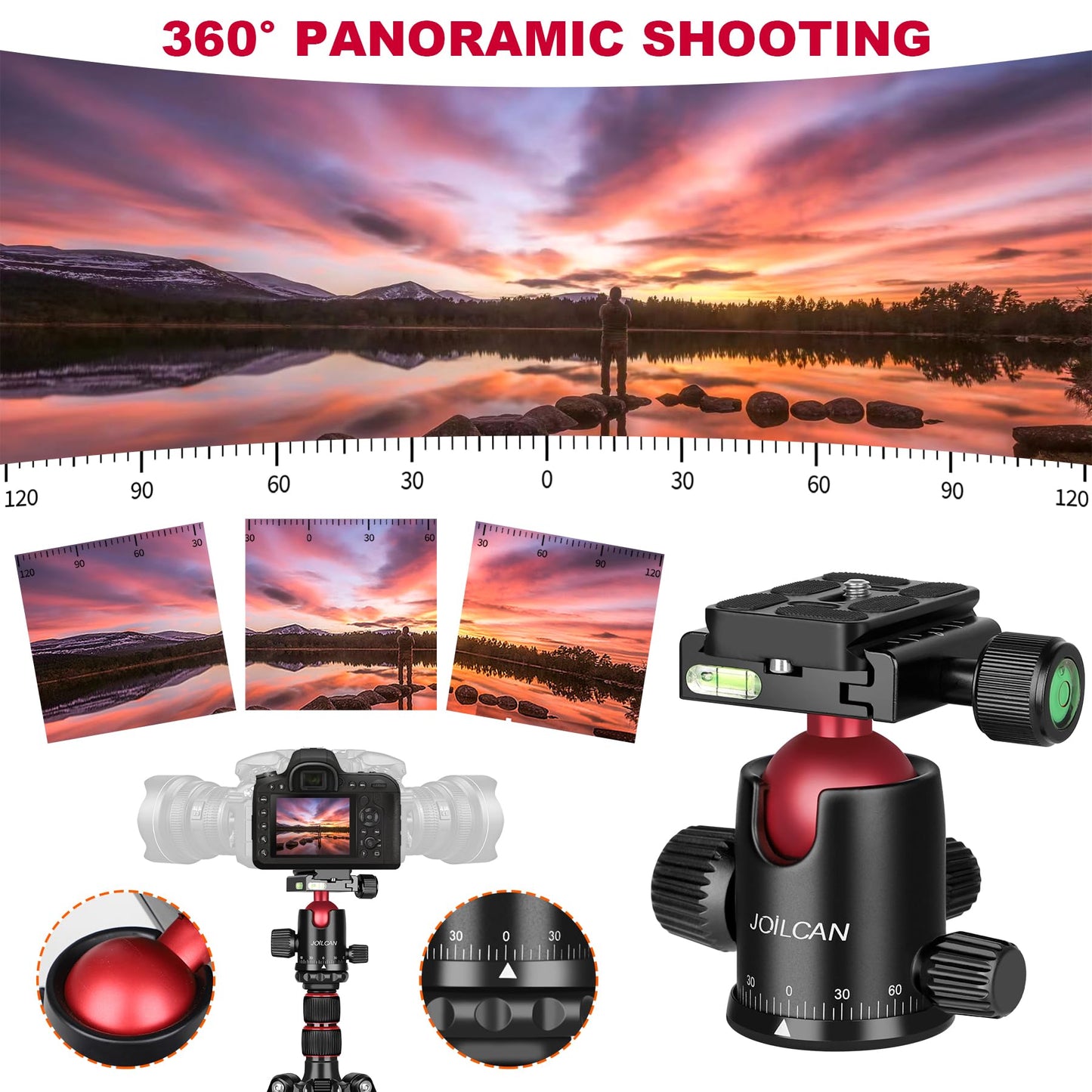 Victiv 80/85 inches Heavy Duty Tripod for Camera and Phone, 85" Camera Monopod Tripod, DSLR Binoculars Spotting Scope Camcorders Video Tripod Stand