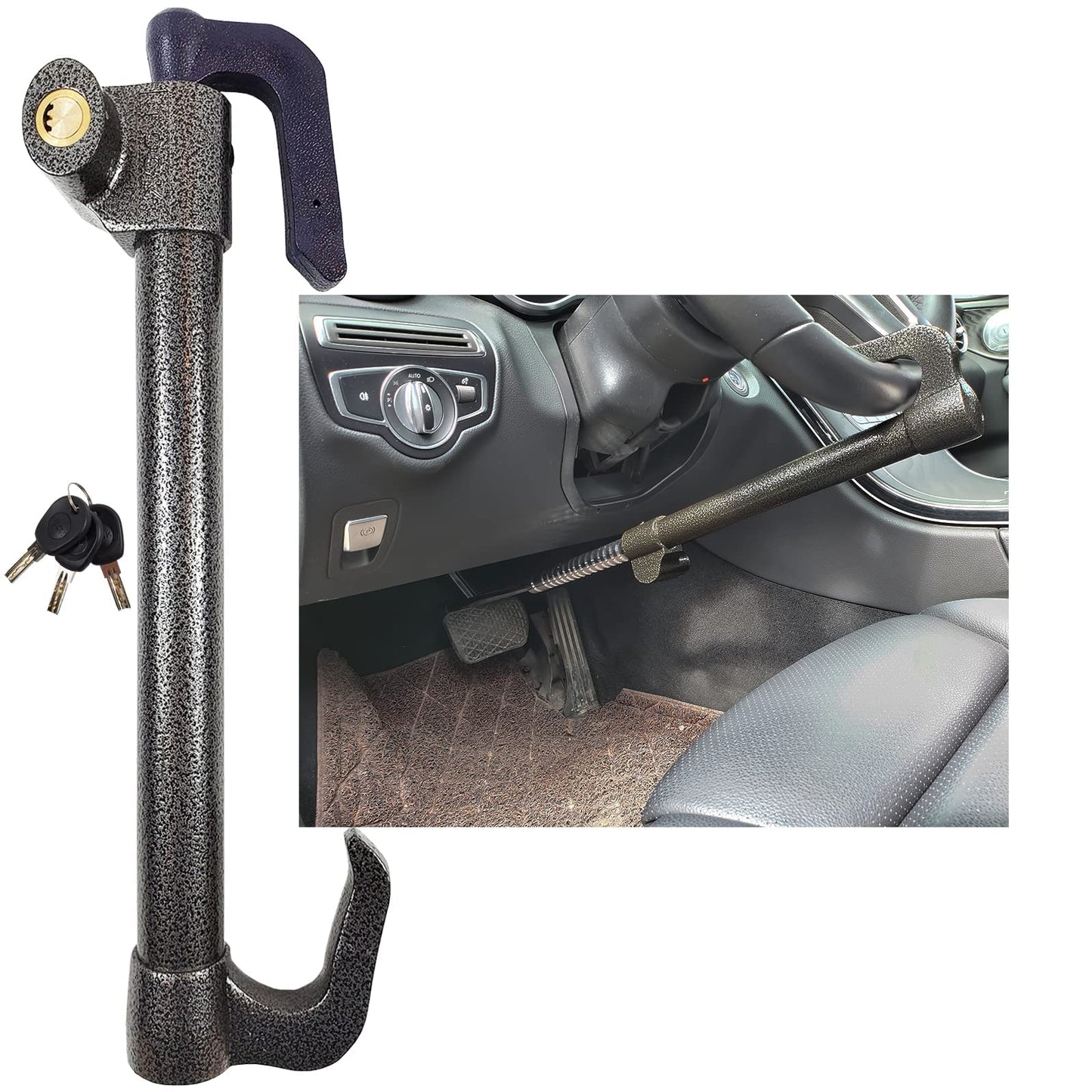 Steering Wheel Lock Anti-Theft Device, Esploratori Anti Theft Car Device, Car Lock,Car Anti Theft Device, Car Theft Prevention,Car Security