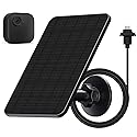 Solar Panel for Blink Camera, 4W Solar Panel Charger Compatible with New Blink Outdoor 2K+/4(4th Gen), USB-C Port, IP65 Waterproof Rubber Plug, 13.1ft