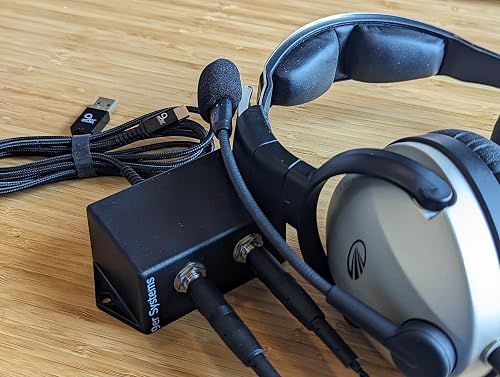 9er Systems Aviation Headset to USB Adapter (GA Dual Plug)