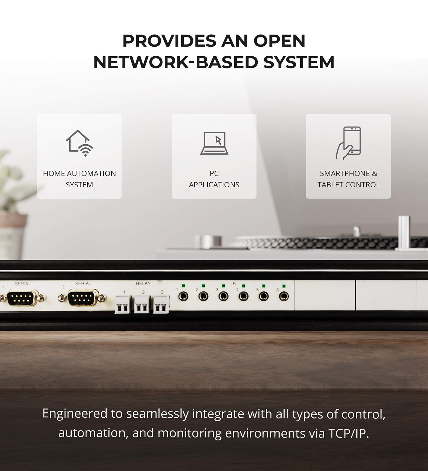 Global Caché GC-100-18R Network Adapter with 18-Inch Rack Mount Kit - Connects RS232 Serial, Relay, Infrared Devices and Smart Sensors to a Wired