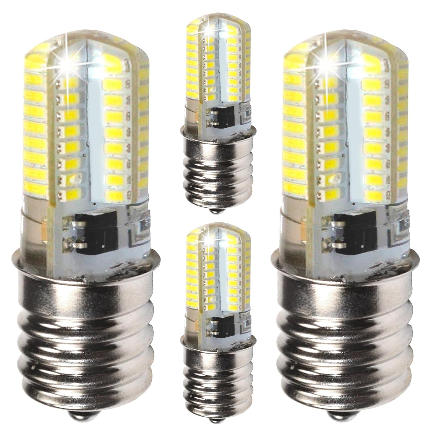 HQRP 4-Pack 110V E17 Base Silicone Crystal Dimmable LED Bulbs Warm White Compatible with Bosch HMV9305-01 / 25T8N / 423878 Replacement
