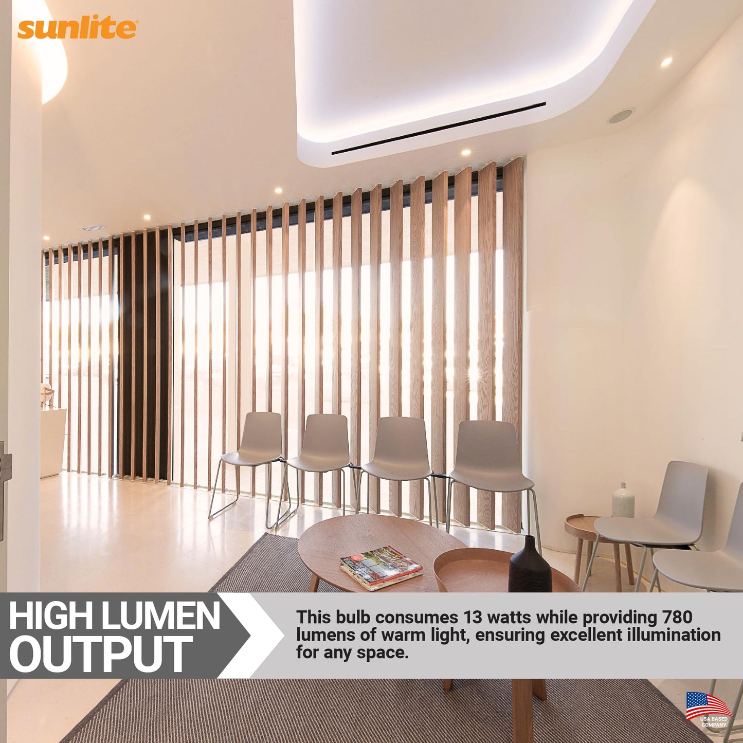 Sunlite PLD13/E/SP27K Compact Fluorescent PLD 4-Pin Double U-Shaped Twin Tube, 13 Watts, 120 Volts, 780 Lumens, 2700K Soft White, 4-Pin G24q1 Base, 10