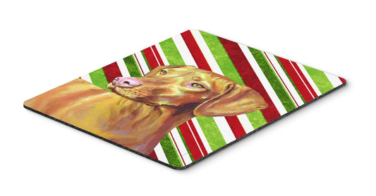 Caroline's Treasures LH9235MP Vizsla Candy Cane Holiday Christmas Mouse Pad, Hot Pad or Trivet for Home Office Gaming Working Computers Laptop Mouse