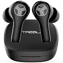 Treblab WX8 - True Wireless Earbuds with Pure Sound, Soft Silicone Ear Buds, IPX8 Waterproof, 28H Play, Wireless Charging, Noise Reduction Touch
