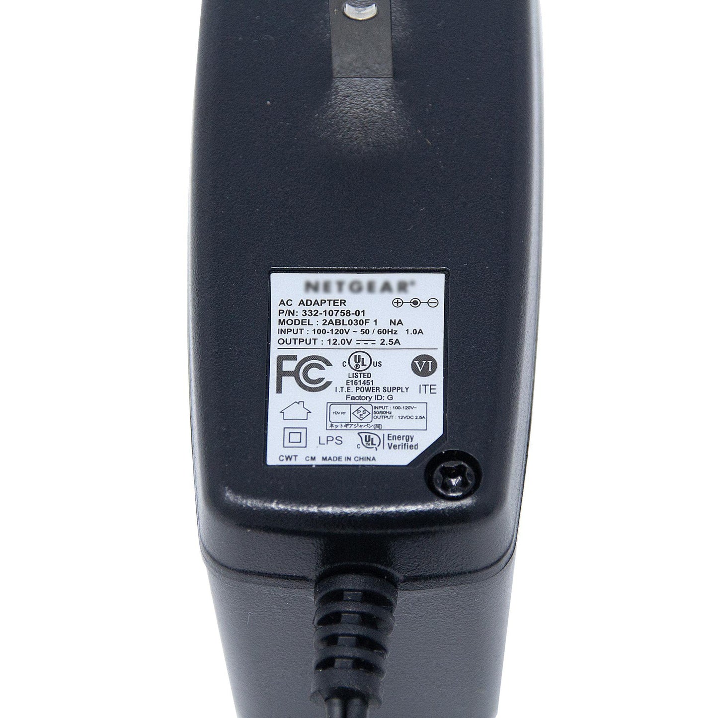 332-10758-01 2ABL030F1 12V 2.5A AC Power Adapter for Netgear Orbi ProSAFE Nighthawk Modem Router