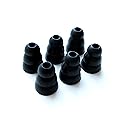 6pcs (M-MDLB) Triple Flange Soft Replacement Eartips Earbuds Set Compatible with Etymotic etyBLU2, HD5 Safety, ETY COM, ER-4 MicroPro, hf5, hf3, hf2…