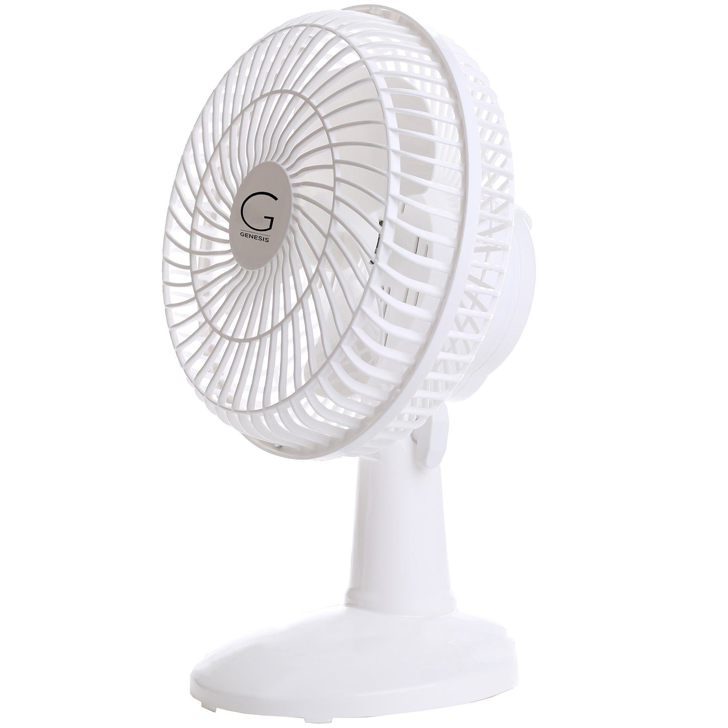 Genesis 6-Inch Clip Convertible Table-Top & Clip Fan Two Quiet Speeds - Ideal For The Home, Office, Dorm, More White (A1CLIPFANWHITE)