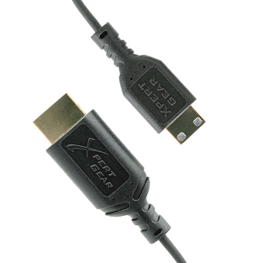 Xpert Gear HDMI to Mini HDMI 2.0 Cable, [0.5M / 1.64FT], Ultra Thin, 2.5mm OD, 18Gbps, (Type A to Type C), Premium High Speed, 40AWG Coaxial, 4K UHD