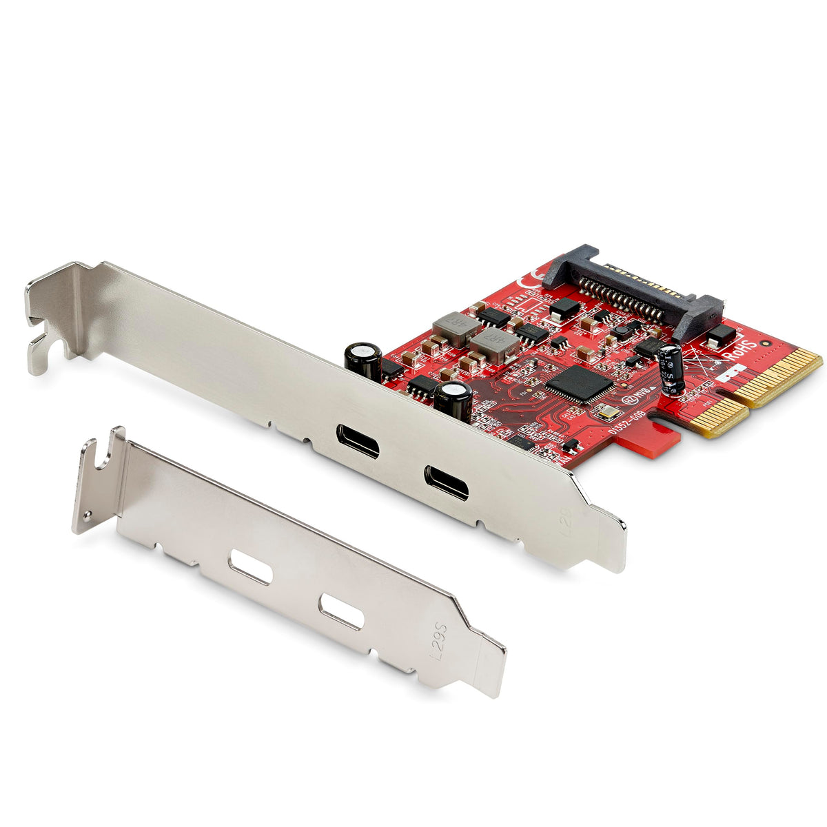 StarTech 2-Port USB 10Gbps PCIe Card, TAA, Data Only (PEXUSB312C3)