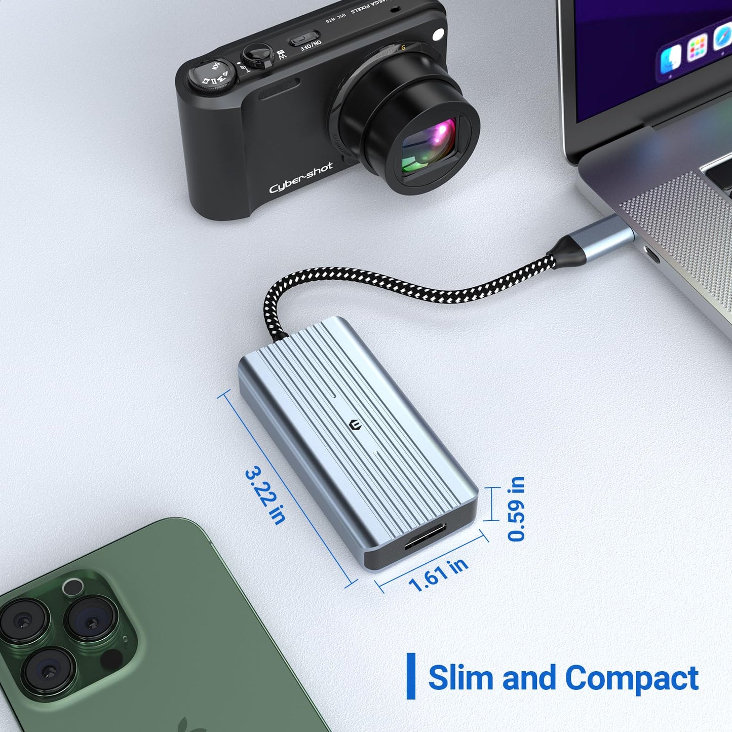 oditton USB C Hub, 4 in 1 USB C Hub, Dual Display 8K@30Hz HDMI 8K@30Hz DP, 100W USB-C PD Charging Port, USB 3.0, 4 Port Docking Station for Laptops