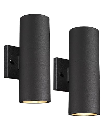 Ken & Ricky Outdoor Wall Sconce Lights, Black Exterior Lighting Fixtures, Outside Porch Lights Outdoor Wall Light Fixtures for House Garage Front Door