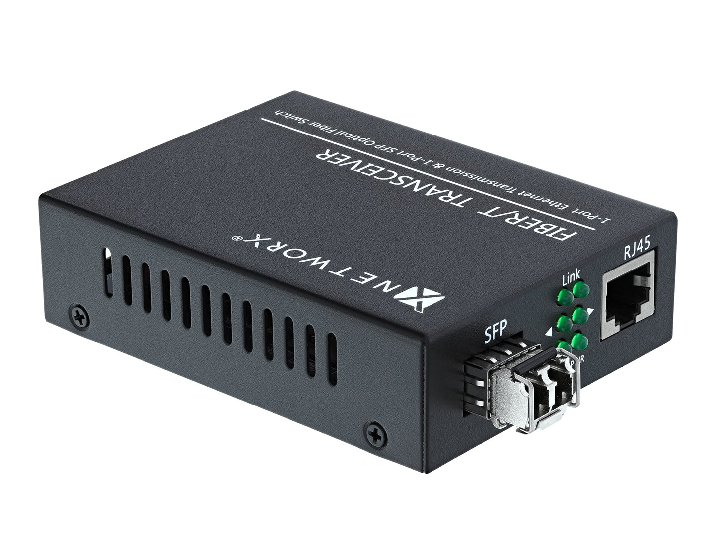 Networx® Gigabit Ethernet Fiber Media Converter - UTP to 1000Base-LX - LC Sing...