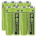 RocketBus 8-Pack BK-40AAABU Replacement Battery for Panasonic Cordless Phone