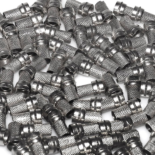 UHANGETH F Type Coaxial Cable Screw On Connector Twist On Type Fitting for RG6 Coax Adapter Plug (100 Pack)
