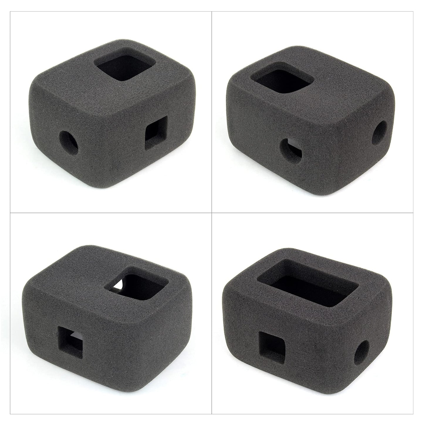GEPULY 2-Pack Windslayer Housing Frame Case Wind Cover for GoPro Hero 7 6 5 Black Reduces Wind Noise for Optimal Audio Recording