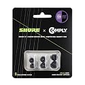 Shure Comply Foam Sleeves 100 Series - Replacement Memory Foam Tips for Shure Sound Isolating Earphones - 6 Pack (3 Pairs), S/M/L, 1 Each