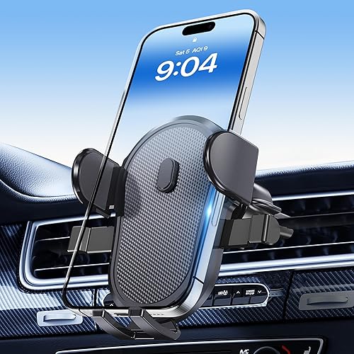 Poboko Universal Car Vent Phone Mount, Hands-Free Air Vent Holder for iPhone and Other Smartphones, Upgraded Clip