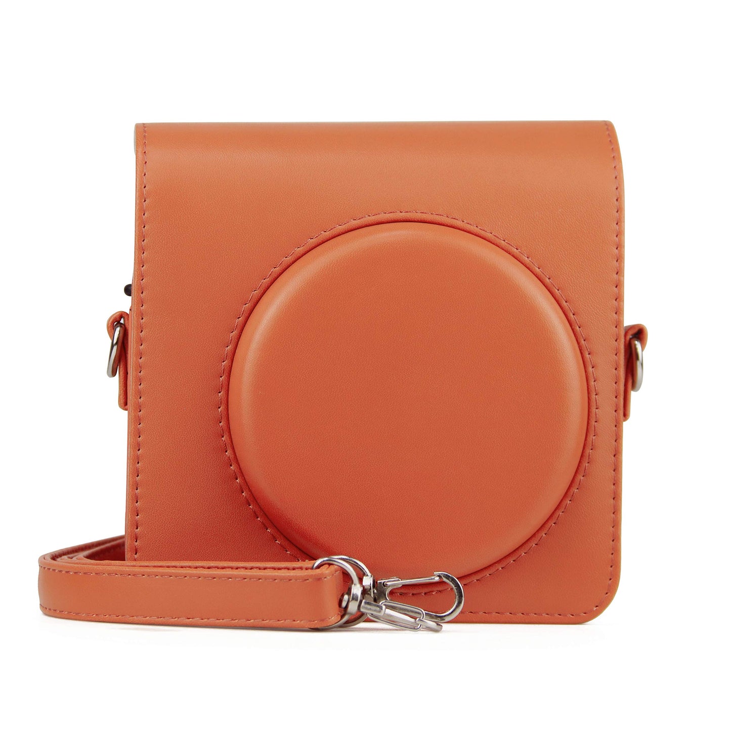 Epicgadget Case for Fujifilm Instax Square SQ1 Camera, PU Leather Compact Case Bag with Adjustable Shoulder Strap for Fuji Film instax SQ1 (Terracotta