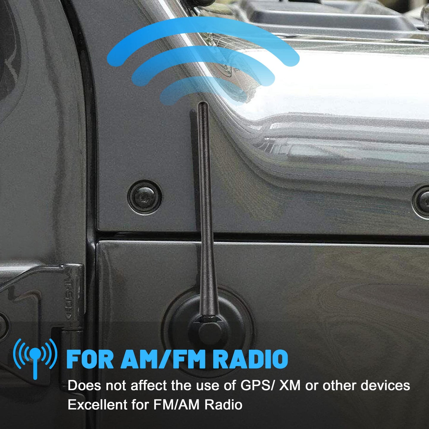 Anina 7" Car Short Antenna Mast Replacement for 2001-2019 Nissan Titan Rogue Pathfinder Car Washproof Antenna for Radio Signal Reception