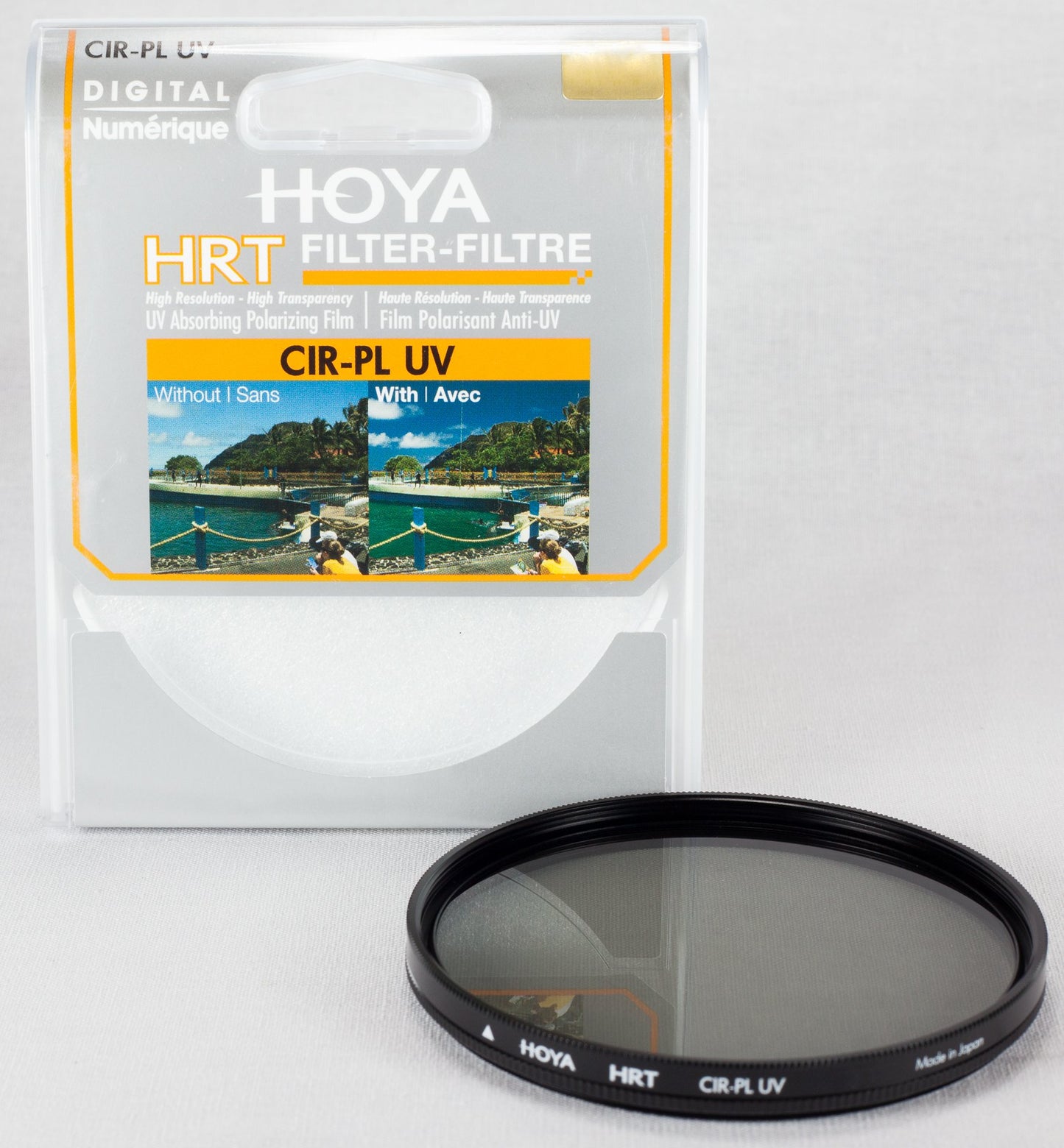 Hoya Circular Polarizer Filter (HRT CIR-PL UV) - 82mm Polarizing Filter with UV Absorbing Glass, High-Rate Transparency Film for Camera Lens