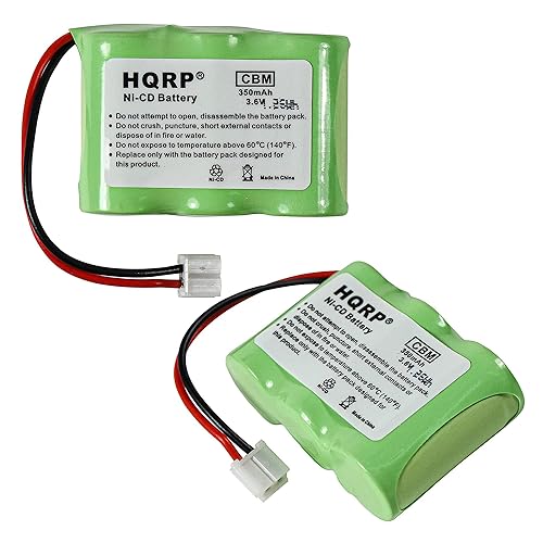 HQRP Phone Battery 2-Pack Compatible with AT&T Lucent Model 2422 SKU 23402 4051 SKU 59768 Part Number 89-0047-00-00 8900470000 Replacement