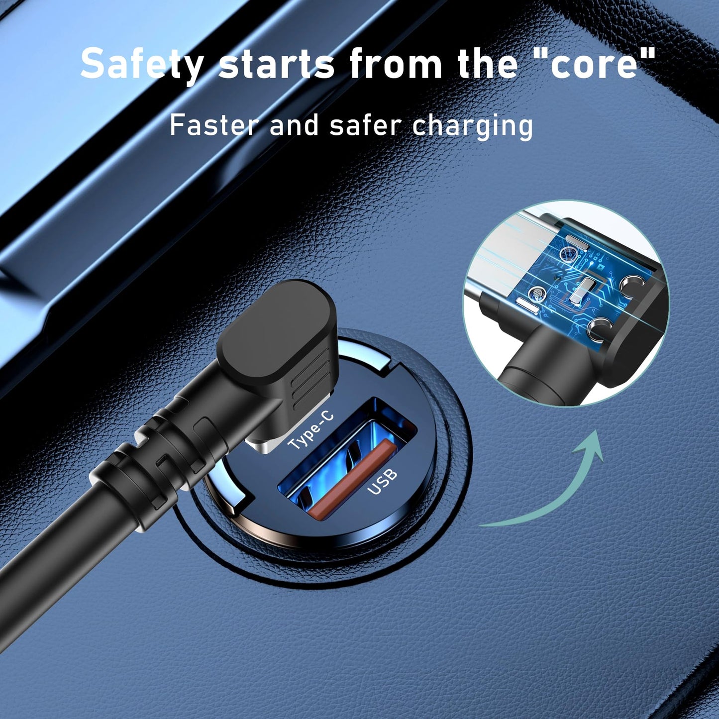 SYGGDERS USB-C to RJ11 Power Cord, Radar Detector Cable, for Replacing Radar Detector Cables Such as Uniden R1 R3 R7 Beltronics Cobra Whistler Escort
