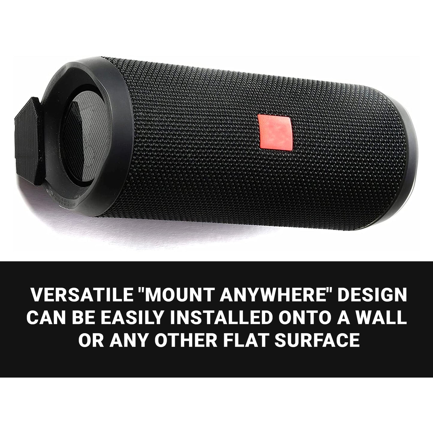 Spartan Mounts Compatible with JBL Flip 4 Bluetooth Speakers | Low Profile Wall Mount Anywhere Design for Home, Office, Studio, Garage, Dorm, Patio