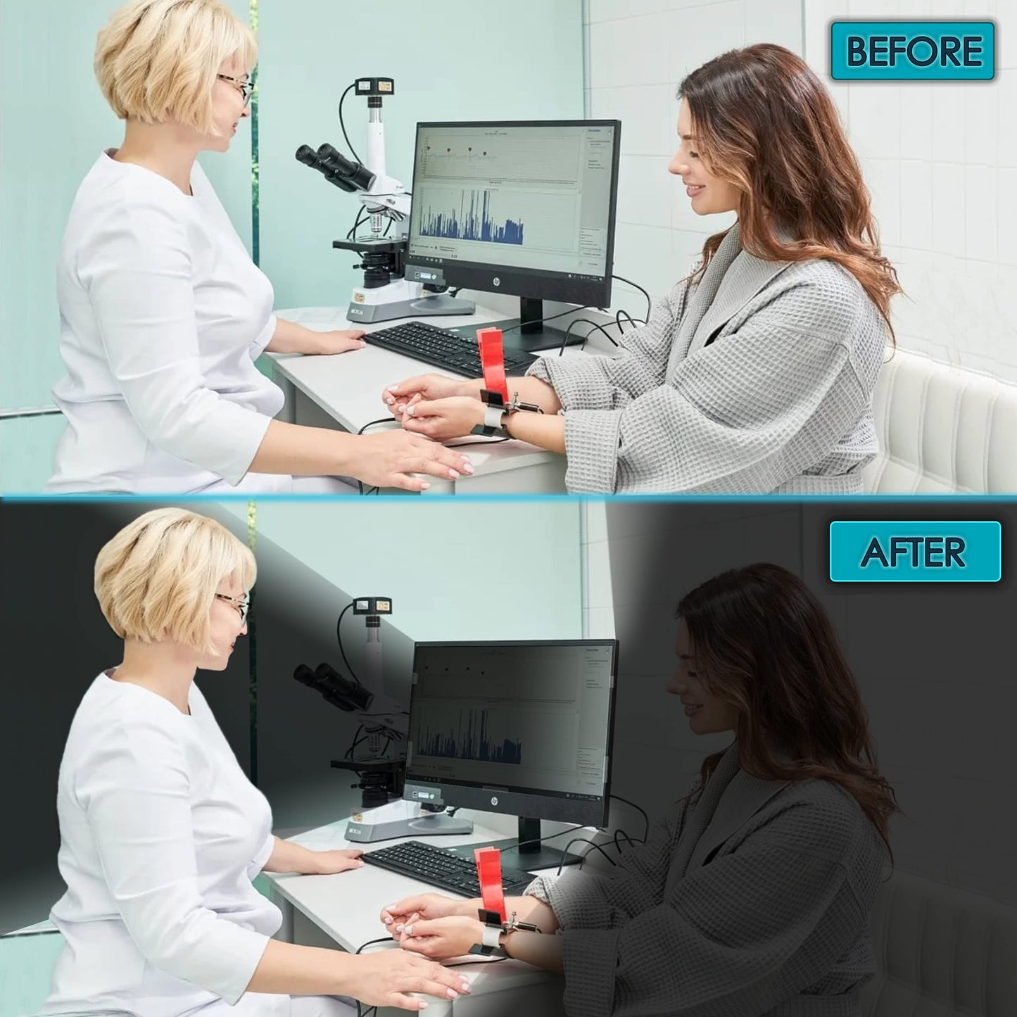 Privacy Screen Filter for 18.5 Inches (Screen Measured Diagonally) Desktop Computer Monitor, Aspect Ratio 16:9 (16.14 inch width x 9.09 inch height)