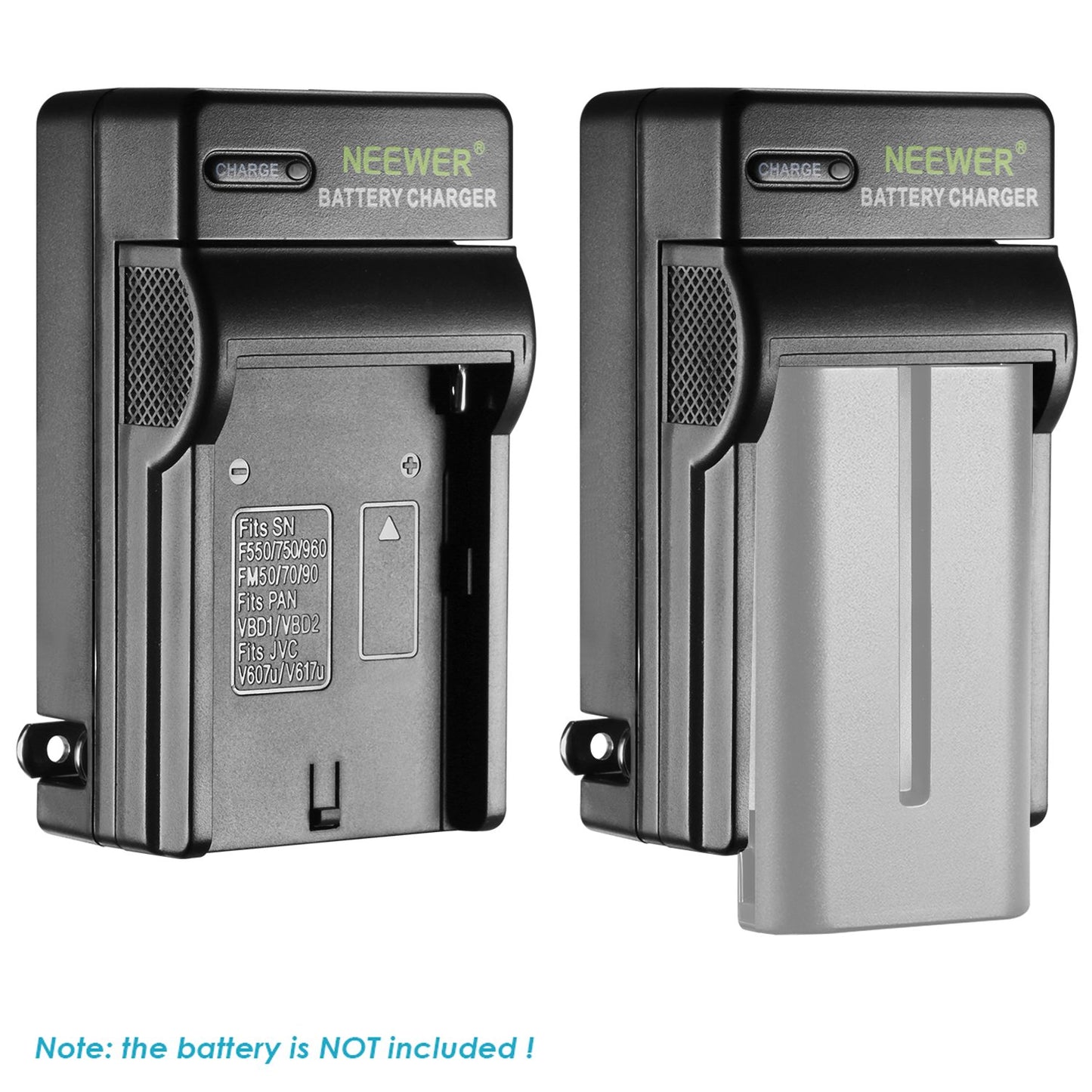 Neewer AC Wall Charger Battery Charger for Sony NP-F550/F750/F960/F330/F570 PA-VBD1 PA-VBD2 Batteries
