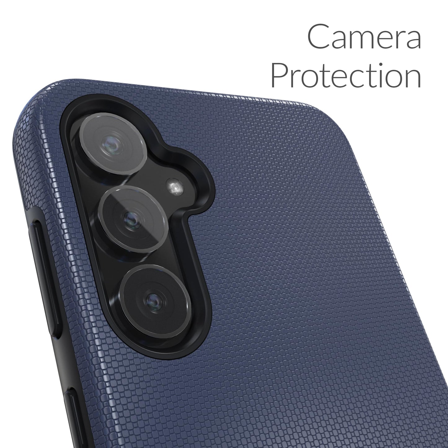 Crave for Samsung Galaxy S23 FE Case, Shockproof Protection Dual Layer Case for Samsung Galaxy S23 FE (6.4 inch) - Navy