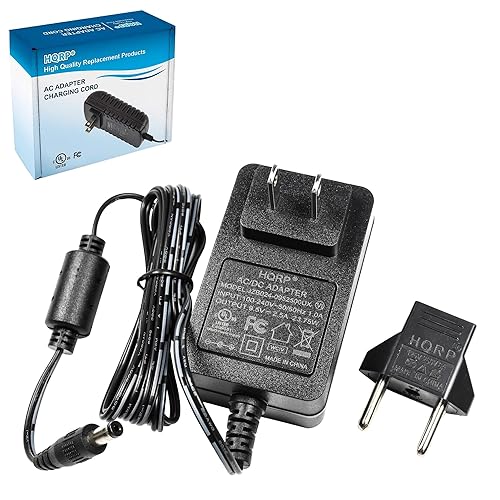 HQRP AC Adapter Compatible with Casio KL400 / KL-400 / KL430 / KL-430 / KL780 / KL-780 Label Printer Power Supply Cord Plus Euro Plug Adapter