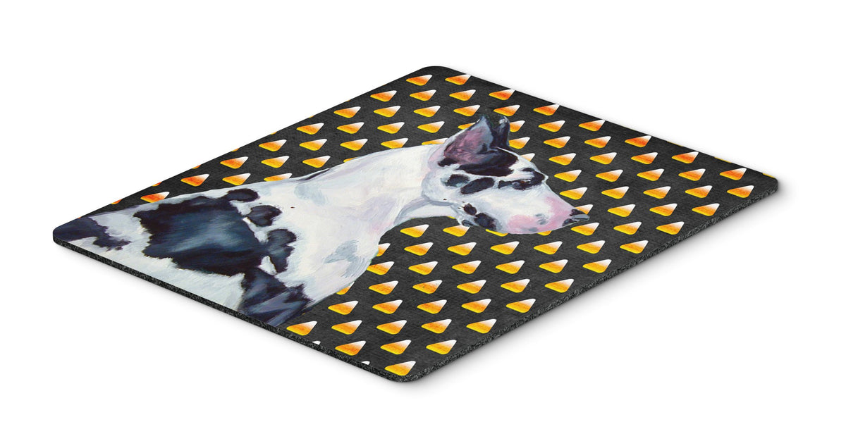 Caroline's Treasures LH9067MP "Great Dane Candy Corn Halloween Portrait Mouse Pad, Hot Pad or Trivet" for Home Office Gaming Working Computers Laptop