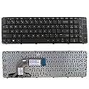 New Laptop Keyboard with Frame Replacement for HP Pavilion touchsmart 15-d069wm 15-d035dx 15-d017cl 15-d045nr, US Layout Black Color