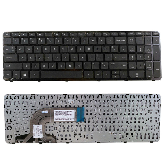 New Laptop Keyboard with Frame Replacement for HP Pavilion touchsmart 15-d069wm 15-d035dx 15-d017cl 15-d045nr, US Layout Black Color