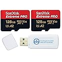 SanDisk 128GB Extreme Pro Micro SD Memory Card Works with GoPro Action Camera Hero 12 Black SDSQXCD-128G-GN6MA V30 U3 Bundle with (1) Everything But