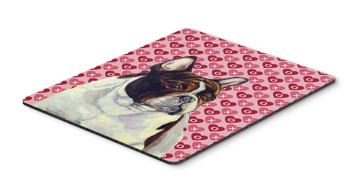 Caroline's Treasures LH9157MP French Bulldog Hearts Love and Valentine's Day Mouse Pad, Hot Pad or Trivet, Large, Multicolor