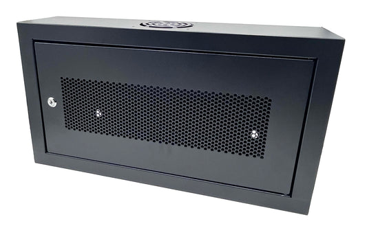 CNAweb 6U 19" Slim SoHo Wall Mount Rack Cabinet Enclosure 6" Depth - Black