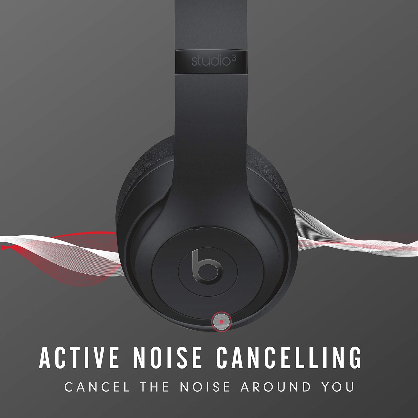 Beats Studio3 Wireless Noise Cancelling Over-Ear Headphones - Apple W1 Headphone Chip, Class 1 Bluetooth, 22 Hours of Listening Time, Built-in…