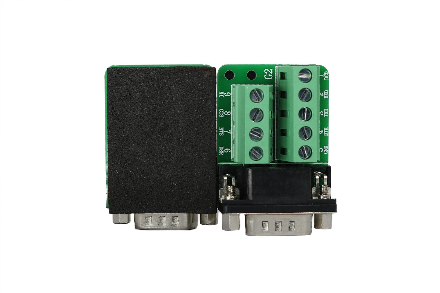 DB9 Breakout Connector Male, RS232 Serial 9 Pin Connector Db9 Terminal (Pack of 2)