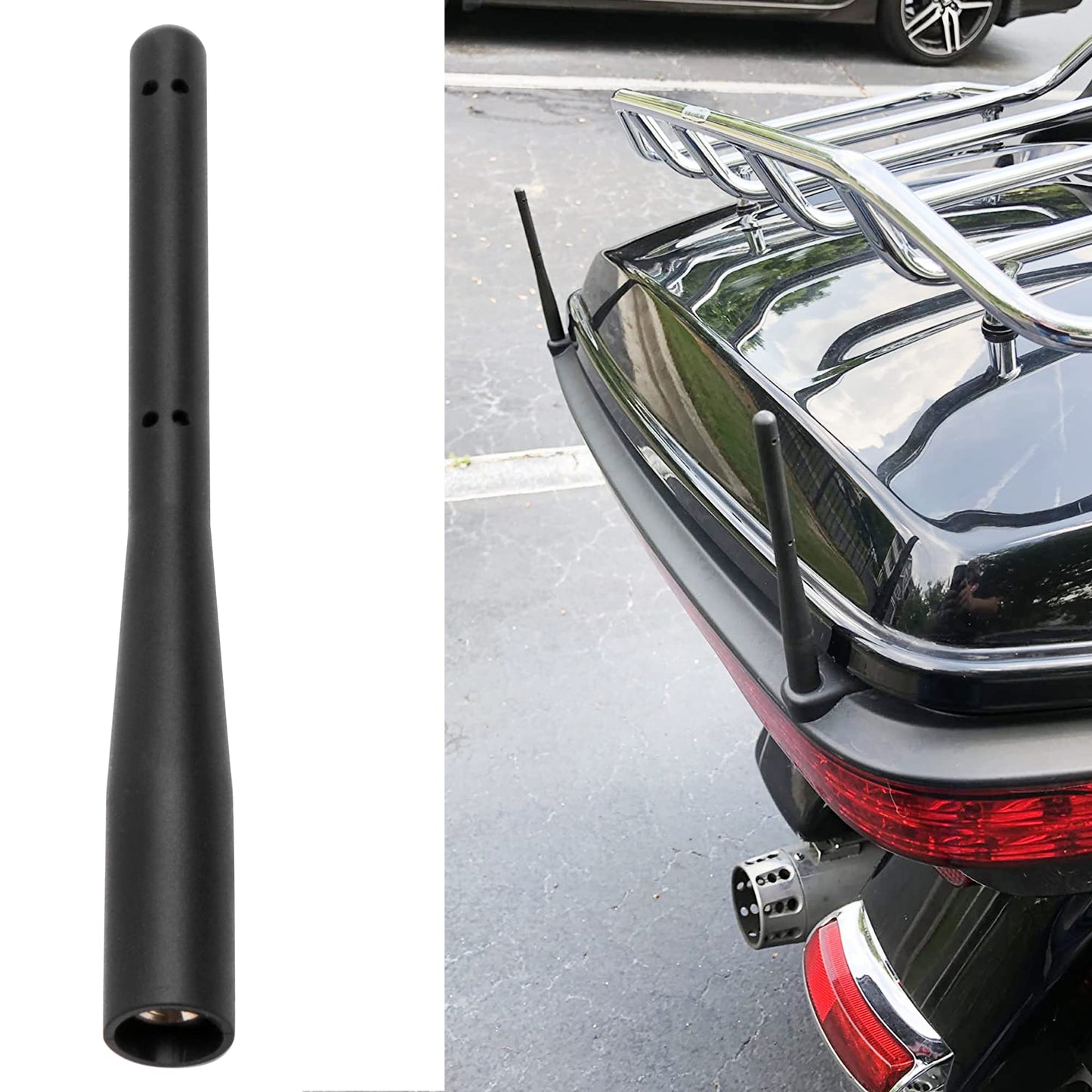 KSaAuto 4.5 Inch Short Antenna for Harley Davidson Motorcycle 1998-2026 Antennas Replacement Accessories