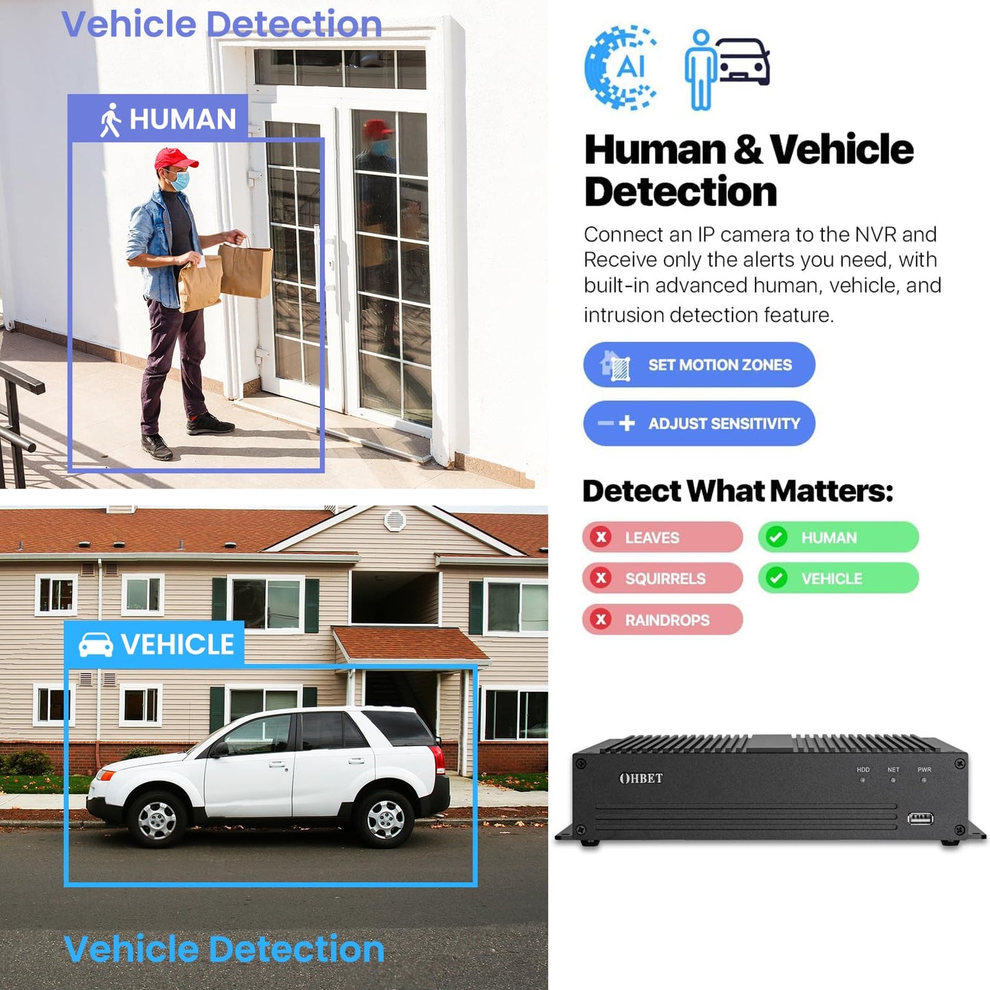 DahuaSecurity Advanced 16Ch 8 PoE Port Digital Video Recorder with 3TB HDD 4K HDMI Output and Smart Surveillance Features NVR for Home Security Camera