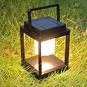 LETRY Outdoor Table Lamp, Brightness LED Nightstand Lantern, Portable Rechargeable Solar Lamp Waterproof, Touch Control Outdoor Lamps Cordless Lights